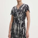 Model Nou de rochie culoareinegru, ini, drept