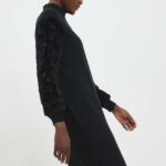 Model Nou de rochie culoareinegru, ini, oversize