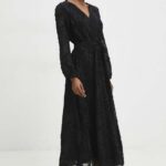 Model Nou de rochie culoareinegru, maxi, evazati