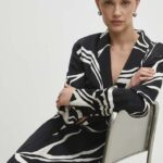 Model Nou de rochie culoareinegru, midi, oversize