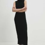 Model Nou de rochie culoareinegru, maxi, mulata