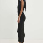 Model Nou de rochie culoareinegru, maxi, mulata