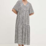 Model Nou de rochie culoareinegru, midi, evazati