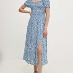 Model Nou de rochie midi, evazati