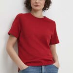 Answear Lab tricou femei, culoarea rosu