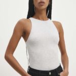 Answear Lab top femei, culoarea gri