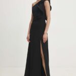 Model Nou de rochie culoareinegru, maxi, evazati