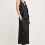 Model Nou de rochie culoareinegru, maxi, evazati