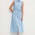 Model Nou de rochie midi, evazati