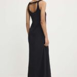 Model Nou de rochie culoareinegru, maxi, evazati
