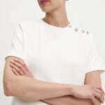 Answear Lab tricou femei, culoarea alb