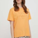 Mos Mosh tricou femei, culoarea portocaliu