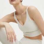 Joy in me top de yoga Grace culoarea bej