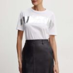 Liviana Conti tricou din bumbac femei, culoarea alb, F4WW70