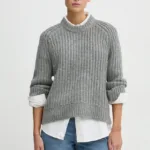 Abercrombie & Fitch pulover de lana femei, culoarea gri, calduros, KI150-4372