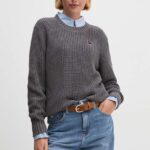 Dkny pulover de bumbac culoarea gri, D2E4A119
