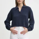 Hollister Co. pulover femei, culoarea albastru marin, light, KI350-4170