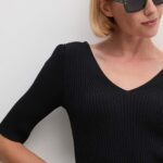 Dkny pulover femei, culoarea negru, D2E4A124