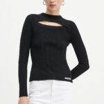 MSGM pulover femei, culoarea negru, light, 3741MDM227.247783