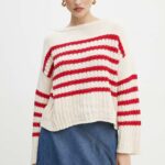 Weekend Max Mara pulover femei, culoarea bej, 2425366171600