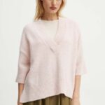 Day Birger et Mikkelsen pulover de lana Selda - Cozy Days RD femei, culoarea roz, DAY65243298