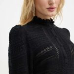 BA&SH pulover femei, culoarea negru, light, 1H24VINN
