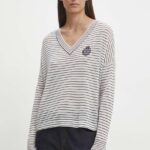 The Kooples pulover de lana femei, culoarea alb, light, FPUL29006K