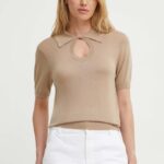 By Malene Birger pulover din amestec de lana TALALLIA culoarea bej, Q72434001