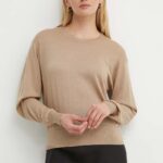 By Malene Birger pulover din amestec de lana MANTEA femei, culoarea bej, light, Q72434002
