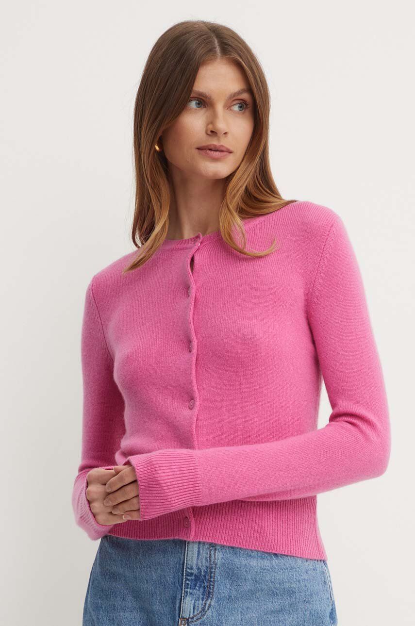 AW24-SWD0FS-42X_F1 Marella pulover de lana femei, culoarea roz, 2423346014200 - imagine 1