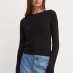 Marella pulover de lana femei, culoarea negru, 2423346014200