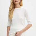 Max Mara Leisure pulover de lana femei, culoarea bej, light, 2426366018600