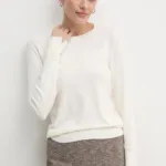 United Colors of Benetton pulover femei, culoarea bej, light, 104HD10CB