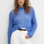 United Colors of Benetton pulover din amestec de lana femei, light, cu turtleneck, 1342D10BN