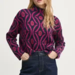 United Colors of Benetton pulover cu un strop de mohair culoarea albastru marin, light, cu turtleneck, 1142E203I