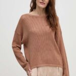 Sisley pulover femei, culoarea maro, light, 17Q3M104X