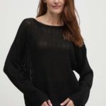 Sisley pulover femei, culoarea negru, light, 17Q3M104X