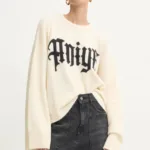 Aniye By pulover din amestec de lana femei, culoarea bej, 181005