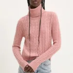 Superdry pulover femei, culoarea roz, light, cu guler, W6110566A-5AE