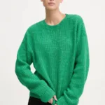 Superdry pulover din amestec de lana femei, culoarea verde, W6110579A-B7O