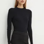 BOSS pulover femei, culoarea negru, light, 50489430