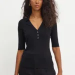 BOSS pulover de lana femei, culoarea negru, 50523743