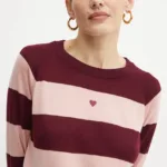MAX&Co. pulover de lana femei, culoarea bordo, light, 2426366013200
