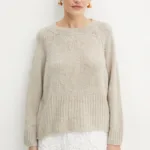 MAX&Co. pulover de lana femei, culoarea bej, light, 2426366034200