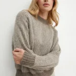 MAX&Co. pulover de lana femei, culoarea maro, 2426366134200