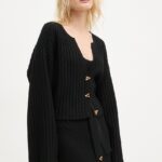 AERON pulover femei, culoarea negru, calduros, CRPU204442