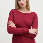 Sisley pulover de lana femei, culoarea rosu, light, 11BAM1A48