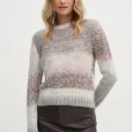 Sisley pulover din amestec de lana femei, culoarea gri, 1105M105D