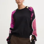 Desigual pulover BARRIE femei, culoarea negru, light, 24WWJF24