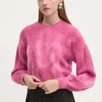 Desigual pulover VICTORIA femei, culoarea roz, 24WWJF17